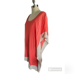 NWT FOREVER 21 Coral Batwing Short Caftan | SZ M